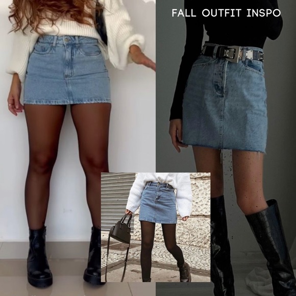 90s Vintage GUESS Denim Mini Skirt ⚡️ Made in USA ⚡️ High Waisted Jean Skirt - Picture 7 of 8